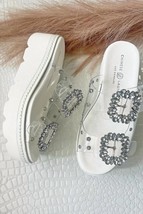 Chinese Laundry surf stone platform slide sandal in Clear - $56.00