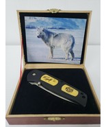 Folding Pocket Knife with display case - Wolf - £16.78 GBP