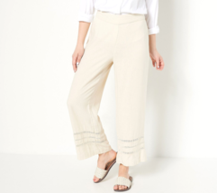 Isaac Mizrahi Bridgehampton Linen Blend Pants-  Linen, Tall 10 - £22.95 GBP