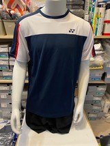YONEX Men&#39;s Badminton T-Shirts Sports Top Apparel Navy [100/US:S] NWT 204TS001M - £28.96 GBP