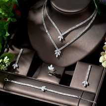 HIBRIDE Hot Wedding Bridal Jewelry Sets for Women Elegant Party Gifts Fashion Cu - £42.45 GBP