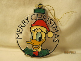 vintage Christmas: Disney / Monogram Prod. 4&quot; Donald Duck wearing Santa Hat  - £6.39 GBP
