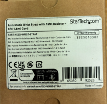 StarTech - ESD-WRIST-STRAP - Antistatic Wrist Strap w/Grounding Cable - $24.95