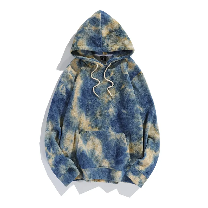 BELIEF  Autumn Winter New Men hoodie  unisex Harajuku Hoodies Tie Dye Men multi- - £190.03 GBP