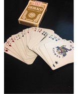 Vintage Deck of Gemtone Finish Gold Playing Cards from Four Queens Casin... - £11.35 GBP