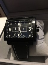 Montres De Luxe Milano Men&#39;s 16:9 Estremo tachymeter Black Chronograph watch NEW - £303.33 GBP