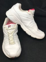 Fila Tennis Shoe Women Sz 9.5 M White w/ Pink Interior Athletic Model 5HG23000 - £22.87 GBP