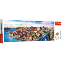 Panorama 500 Piece Jigsaw Puzzle, Porto, Portugal, Coastal City, Train, ... - $503.41 MXN