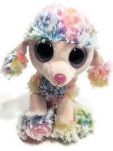Ty Beanie Boos RAINBOW Poodle Dog Plush Stuffed Animal Toy 6&quot; - £10.35 GBP