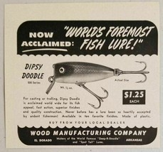 1949 Print Ad Wood Brand Dipsy Doodle Fishing Lures El Dorado,WI - £8.09 GBP