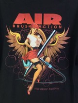 Air Brush Action Airbrush Magazine For Serious Airheads Mens XL Graphic T-Shirt - £41.54 GBP