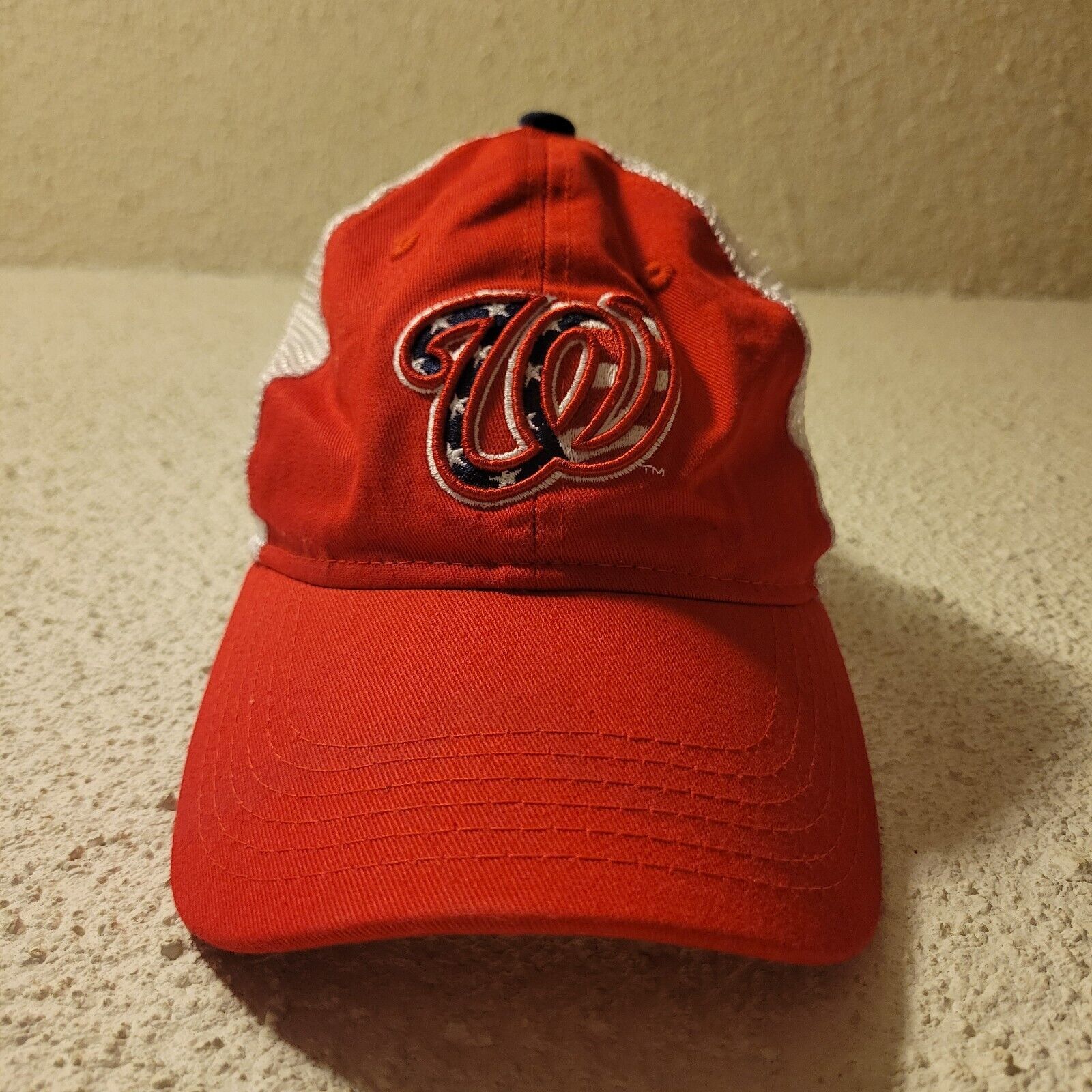 Primary image for Y2K MLB Washington Nationals Baseball Red Hat Headwear 2000s OS Melonwear