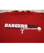 MLB Texas Rangers Major League Baseball Fan Sports Gear Apparel Red T Sh... - £13.60 GBP