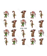 Nail Art Water Transfer Stickers Decals Candies Christmas New Year KoB-1368 - $3.09