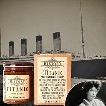 White Star Line Titanic 7.5 oz Candle Cameo Sachet Scent - £18.98 GBP