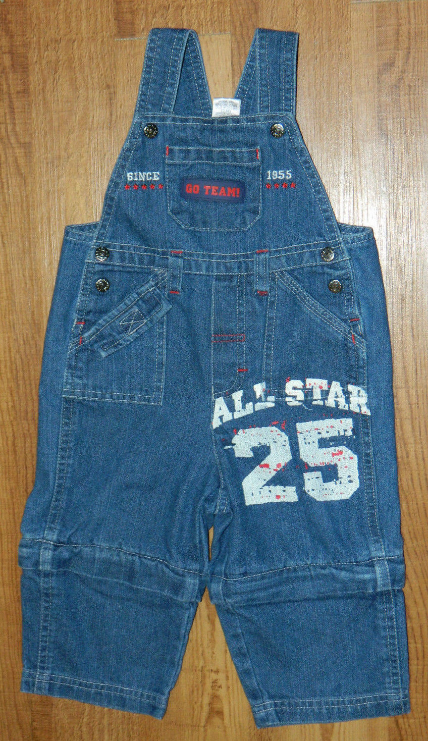 Primary image for Infants Boys Starting Out Brand Denim Overalls and Shorts size 12 months / 20x9