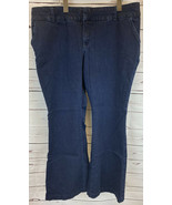 Torrid Premium Jeans Slim Boot Cotton Blend Stretch Fabric Size 18XS Dar... - $491.38 MXN