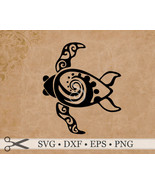 TRIBAL TURTLE SVG File, Turtle Doodle Svg Dxf, Eps, Png Files, DigitaI D... - £1.96 GBP