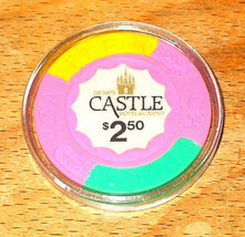 (1) $2.50 TRUMP Castle CASINO CHIP - ATLANTIC CITY, NEW JERSEY - Green /... - $37.95