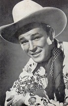 Old:1950s Roy Rogers B &amp; W Penny Arcade Card /Old Movie Star / Actor - £4.78 GBP