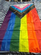 Rainbow Proud Flag Banner Backdrop Cloth Party Decoration 3 Ft x 5 Ft Ga... - £7.31 GBP