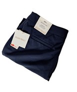 Ellen Tracy Betty Slim Ankle Dress Pants Size 2 Solid Navy Blue Zipper P... - $42.56