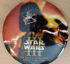 Star Wars Episode III Revenge of Sith 3 ROTS Promo Darth Vader Button Pin LOT - £18.86 GBP