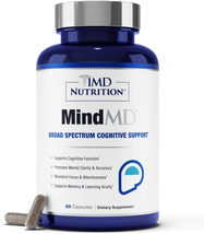 Mindmd - Brain Supplement for Memory and Focus - Bacopa Monnieri for Nootropic B - £109.02 GBP