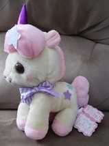 Unicorn Yellow With Purple Horn Brand New Plush Stuffed Animal 12&quot; Japan Toreba - $19.99