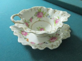 Imperial Austria Antique Floral Bowl And Underdish Vanity - £50.60 GBP