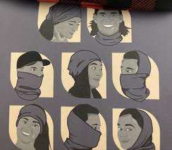 L Gray Juncture Polyvalent Multipurpose Bandana Head Wrap Face Cover Sca... - $14.22