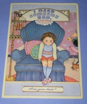 SHEILA DONNELLY NAUGHTY NAUGHTY GREETING CARD VINTAGE SOMEONE BAD SCRAPB... - $14.99
