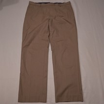 Banana Republic 36 x 32 Khaki Stripe Non Iron Tailored Slim Fit Dress Pants - £20.50 GBP