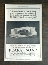 Vintage 1901 Pears Soap Full Page Original Ad 721 - $6.64