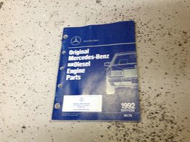 1987 1988 1989 1990 1991 1992 93 Mercedes Benz Diesel Moteur Parts Catalogue OEM - £71.30 GBP