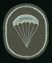 CIRCA 1967-1991, DDR, NVA, PARA, NCO, SLEEVE PATCH, PARACHUTIST - $20.00