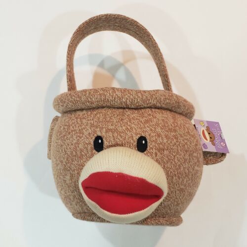 Sock Monkey Child’s Easter/Trinket Basket Toys Novelty Collectible Animal - NOS - $15.83