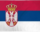 3x5 Serbia Flag Serbian Republic Banner Balkan Pennant 100D - $17.99