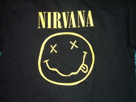 NIRVANA Black short sleeve T shirt NWOT S-3XL 80&#39;S Tee Nirvana short sle... - £15.41 GBP+