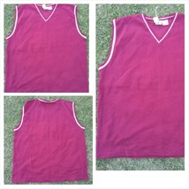 Mens burgundy sleeveless V Neck Sweater Arizona Mens V neck sweater XLT - £9.39 GBP