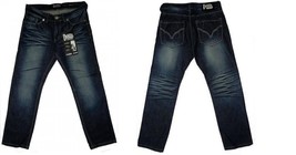 Men blue denim Jean Pants Dark Blue Denim Jeans by DMNRIDL W30-38X32L NEW - £16.09 GBP