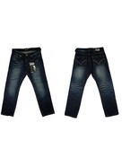 Men blue denim Jean Pants Dark Blue Denim Jeans by DMNRIDL W30-38X32L NEW - $20.31
