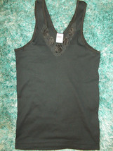 Black short sleeve T shirt Womens Black Lace rose print short sleeve T shirt XL - £4.65 GBP