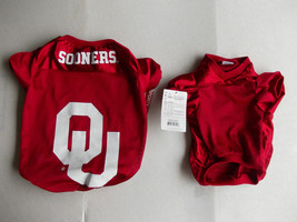 Oklahoma Sooners Dog football jersey Little Dog One Piece Football jersey M - £15.64 GBP