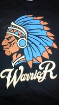 Black Indian Warrior short sleeve Tee shirt  WARRIOR short sleeve T- shi... - $7.00