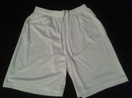 PRO 5 White mesh shorts Heavyweight Mesh basketball shorts White Shorts XL - $19.00