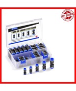 Versatile Air Line Fittings Set - 50 Quick Release Plastic Connectors (6... - $495.41 MXN