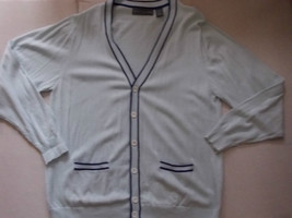 Blue long sleeve Cardigan sweater button up sweater Oscar De La Renta sw... - £15.72 GBP