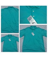 GAME TIME AQUA BLUE SHORT SLEEVE POLO SHIRT RADID DRY TECH POLO SHIRT XL... - $11.17