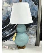 Ralph Lauren Porcelain Green Sea Small Table Lamp w/Shade approx. 19” ~New~ - $125.00